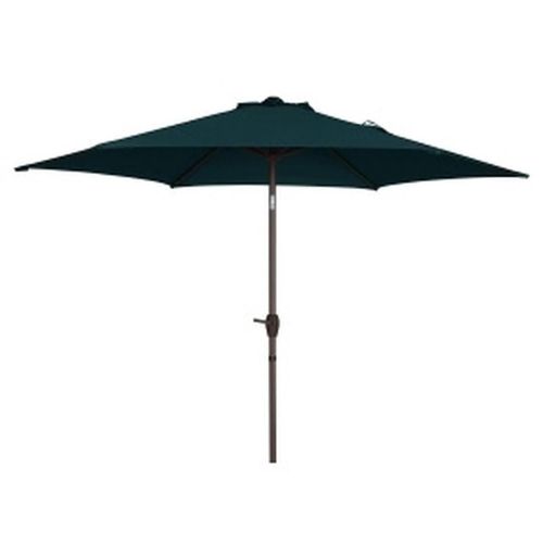 Parasol Inclinable À Manivelle 3m Bleu Océan Déperlant Lagoa Hyba