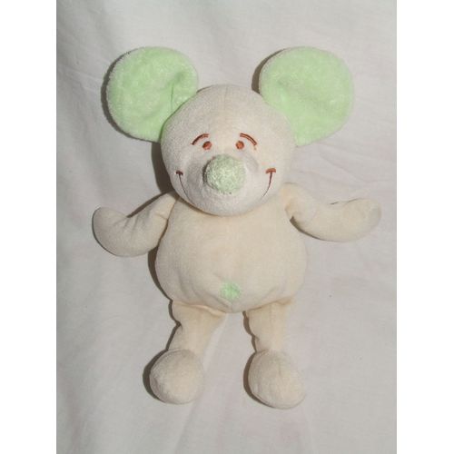SOURIS AJENA BEIGE VERT NOMBRIL 24 cm