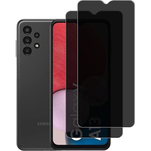[2 Pièces Anti Espion Verre Trempé Protection Écran Pour Samsung Galaxy A12 / A13 4g/5g / A32 5g / A02s / A03s 9h Dureté, Anti Rayures, Confidentialité Protecteur D'écran Verre