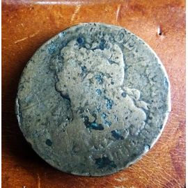 2 Sols 1792 France Louis Xvi Strasbourg Bronze