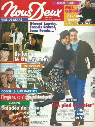 Nous Deux 2519 1995 Gerard Lanvin/Cabrel/Fonda/Mel Gibson/Jean Marc Morandini