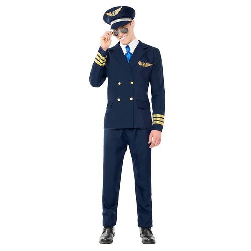Déguisement Pilote Ligne Orville Bleu Homme