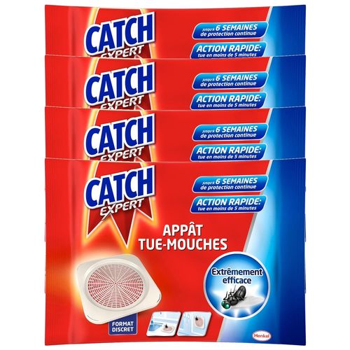 CATCH Lot de 4 Appâts tue-mouches x1 - TP18