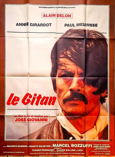 Le Gitan De José Giovanni - 1975 - Alain Delon - Annie Girardot - Paul Meurisse - Affiche Cinéma - 120 X 160 -