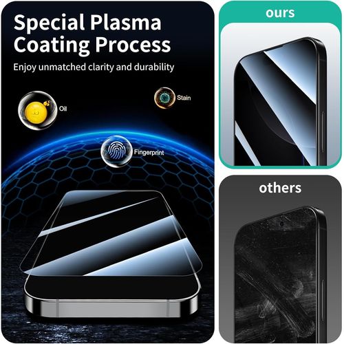 Lot De 3 Verre Trempé Anti-Espion Pour Samsung Galaxy A16/A26,Anti Espion Vitre Protection Ecran Protege Accessoire,Film De Protecteur,Résistance Aux Rayures,Dureté 9h,Pas De Bulles