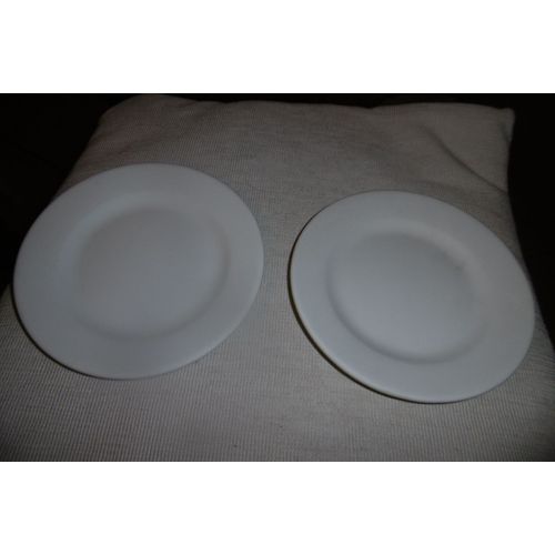 C.E.P. BEAUJOLAIS ASSIETTES EN CERAMIQUE 16CM BLANCHE LOT DE 2