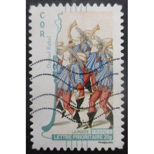 France Autoadhésif N°394 Cor Oblitéré