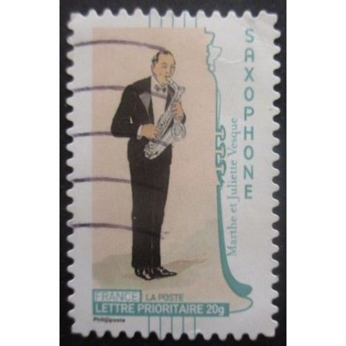 France Autoadhésif N°395 Saxophone Oblitéré