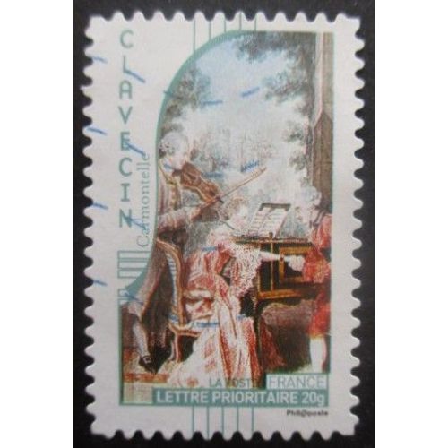France Autoadhésif N°398 Clavecin Oblitéré