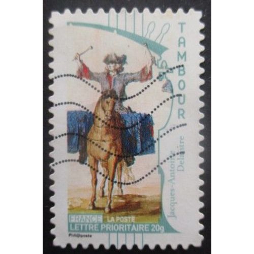 France Autoadhésif N°401 Tambour Obitéré