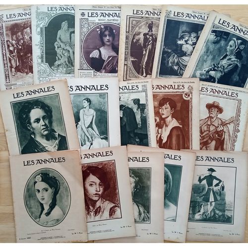 Lot De 16 Revues Les Annales 1920 À 1927 (Vieux Papiers, Journaux, Publicités)