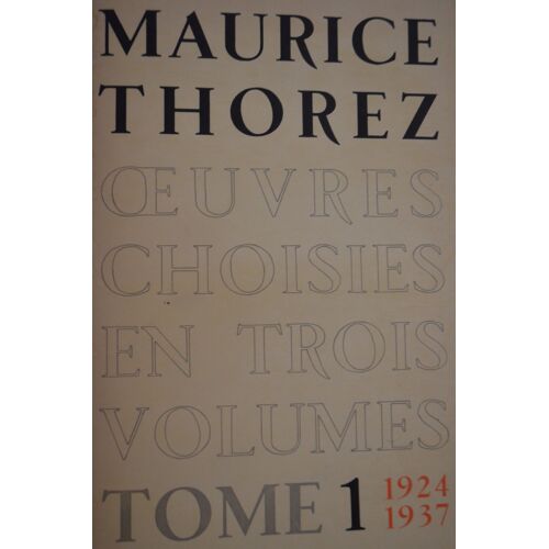 ?Uvres Choisies En 3 Volumes