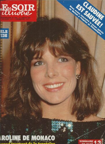 Le Soir 22/01/1984 Caroline De Monaco, Michel Serrault, Jeanne Moreau & Jean Poiret, Anthony Delon & Valérie Kaprisky, Frederic Dard, Beatrice Dalle,, Francis Perrin, André Lamy, Noiret, Paul Simon