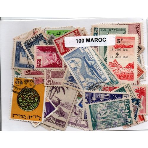 Lot 100 Timbres Du Maroc