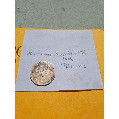 10 Centimes Napoleon Iii 1854 Tête Nue