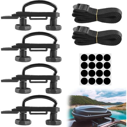 Lot De 4 Supports De Fixation Pour Coffre De Toit En U, Fixation Universelle Pour Coffre De Toit, Accessoires D'installation[2533]