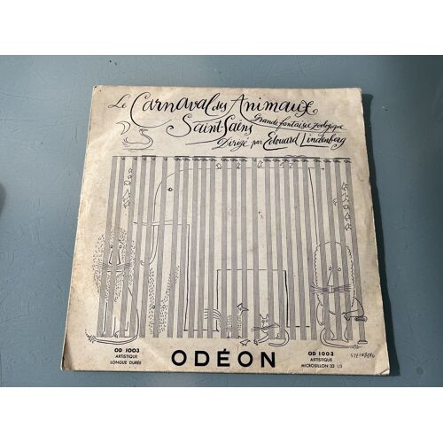 Disque 25 Cm "Le Carnaval Des Animaux" Saint-Saëns