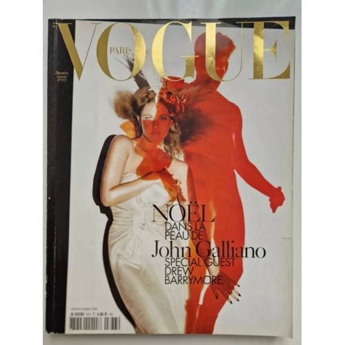 Magazine Vogue Paris. N 873. Décembre 2006-Janvier 2007# John Galliano Et Drew Barrymore