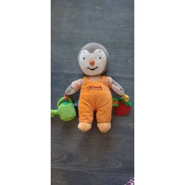 Peluche T'choupi avec salopette orange