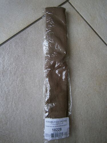 CRAVATE TRICOT UNIE MARRON ECORCE NEUVE VENDUE DANS SON EMBALLAGE D'ORIGINE