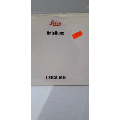 NOTICELEICA LEITZ  M6 en allemand