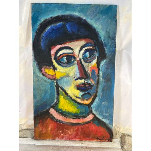 Jawlensky A Huile Sur Toile Portrait 