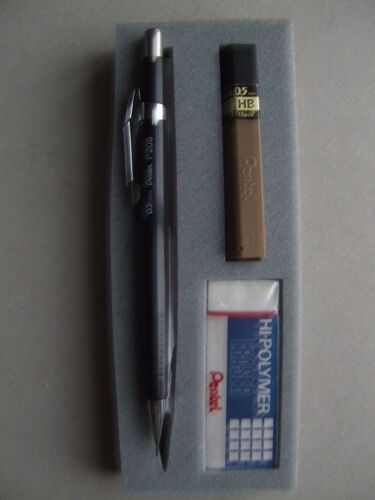 Coffret Porte Mines Pentel 0.5mm+1 Gomme+1etui Mines 0.5