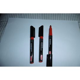Marqueur De Poche Permanent Rouge Pointe Ogive Reynolds 322 Lot De 3