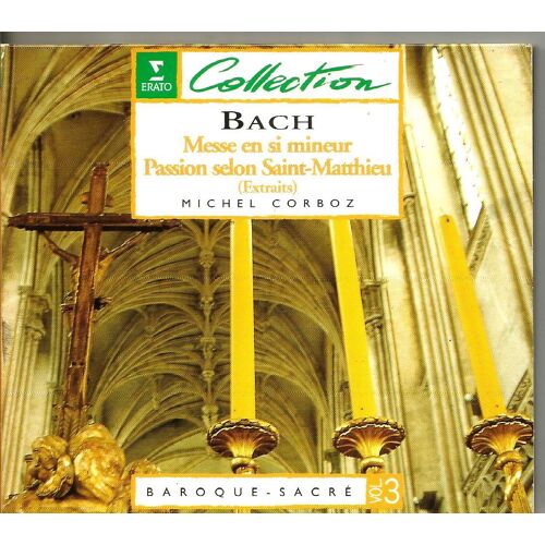 Bach Messe En Mi Mineur, Passion Selon St Matthieu, Michel Corboz Cd Erato Baroque Sacré Vol 3
