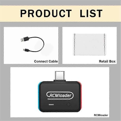 V5 RCM Loader + RCM Jig Clip Outil pour console Nintent Switch NS avec câble USB intégré au programme