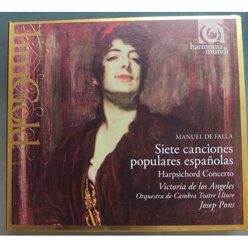 Falla. Siete Canciones Populares Espagnolas, Concerto Per Clavicembalo, El Gran Teatro Del Mundo, Psyché. 7 Chansons Espagnoles, Cto Clavecin. Josep Pons, Victoria De Los Angeles, Orch Teatre Lliure