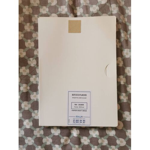 Etiquettes 35 X 35 Mm (3,5 X 3,5 Cm), Papier Kraft. 25 Planches De 35 Étiquettes