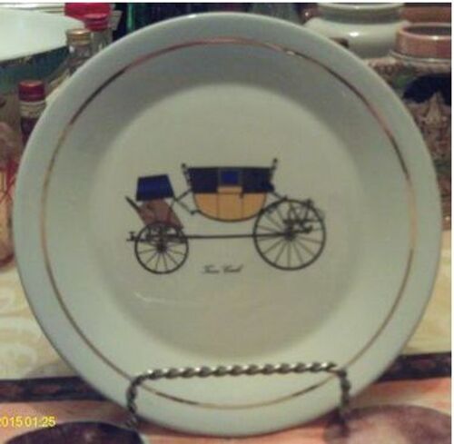 Vintage - Assiette A Dessert - " Town Coach " - " K & G Luneville Badonviller "