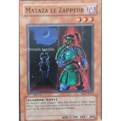 Carte Yu-Gi-Oh : Mataza Le Zappeur 1ère Edition Sd5-Fr012