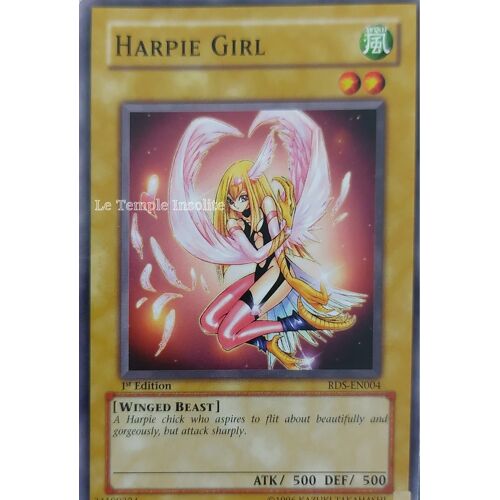Carte Yu-Gi-Oh : Harpie Girl 1st Edition Rds-En004 (Version Anglaise)