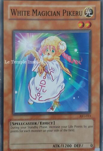 Carte Yu-Gi-Oh : White Magician Pikeru Ast-033 (Version Anglaise)