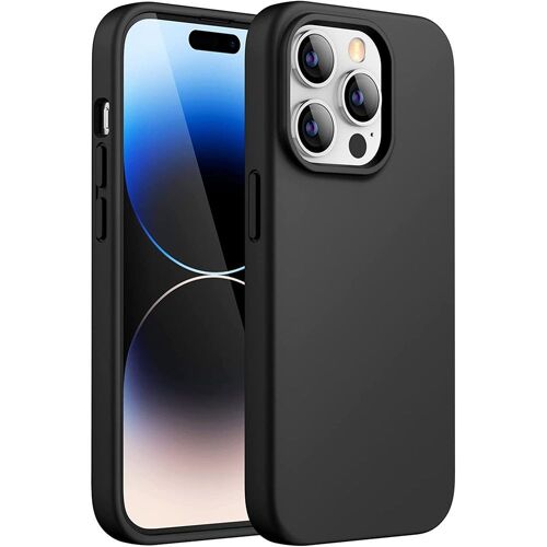 Coque Silicone pour iPhone 14 Pro (6,1 pouces) Noir Finition Matte Douce