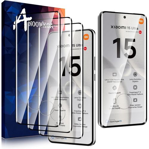 Kal-Verre Trempé Xiaomi 15 Pro 5g/Xiaomi 15 Ultra 5g Film Protection Écran Ultra Résistant Aux Rayures Protecteur De Téléphone Portable Pour Écran Complet, 3 Pièces