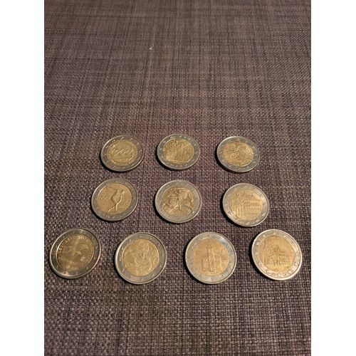 10 Pièces Commémorative De 2€