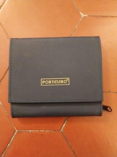 Porte-monnaie marine 'euros'