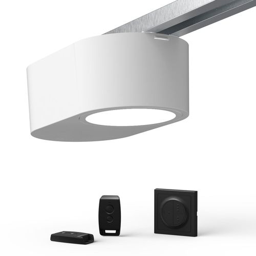 Motorisation pour porte de garage Serenia 1100 io - Hauteur Max. 2.35 m - Largeur Max. 4 m - Livré avec 1 commande murale et 2 télécommandes Keytis io - Compatible app TaHoma