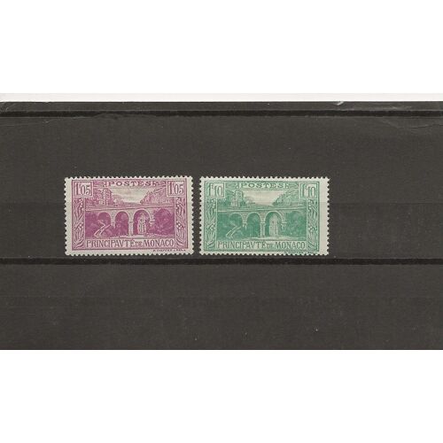 Monaco - 1924-1933 - Yvert Et Tellier N°96 Et 97
