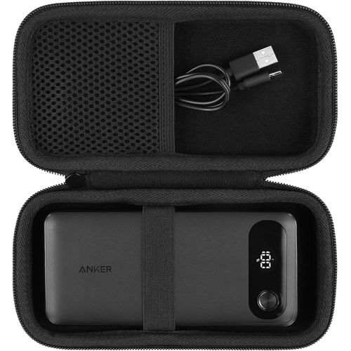 Moun-Étui De Transport Rigide Pour Anker Power Bank 20 000 Mah,Chargeur Portable Avec Câble Usb-C Intégré,Sac De Rangement De Voyage Pour Batterie À Charge Rapide Maximale De 87 W,Étui Uniquement