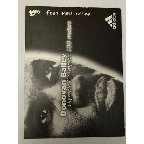 Donovan Bailey, Adidas Affiche Publicitaire 1996