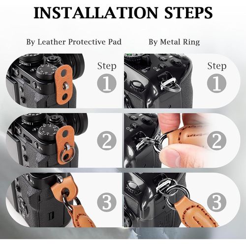 Dragonne De Poignet Pour Appareil Photo - Sangle Pour Sony A6000 A6400 A6700 A7Iv Canon Eos Nikon Fujifilm - Rouge Camouflage[Z4305]