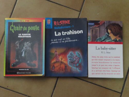 Lot De 3 Livres De R.L. Stine / Chair De Poule