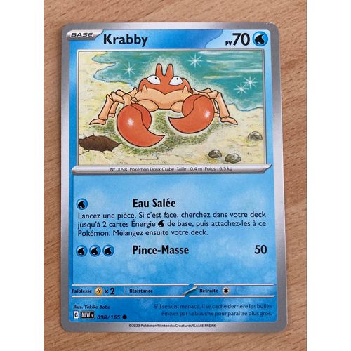 (797) Krabby 98/165 Pokemon 