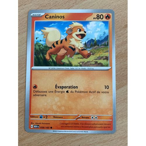 (1945) Caninos 58/165 Pokemon 