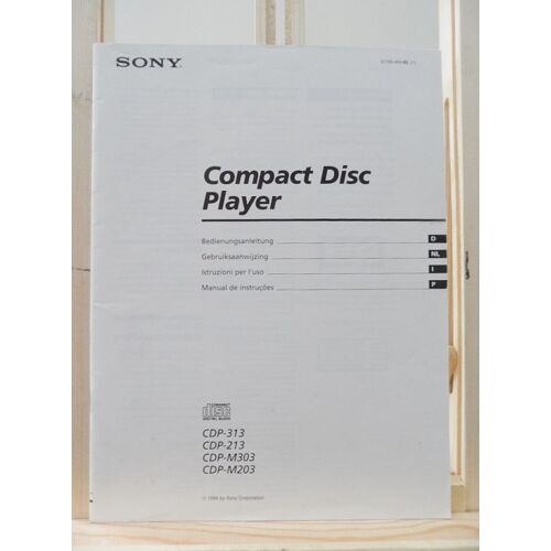 NOTICE MANUEL OPERATING INSTRUCTIONS SONY CDP-313/213/M303/M203 CD HIFI..