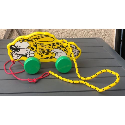 Jouet Marsupilami En Bois, Franquin, Batem, Bd, Bande Dessinée, Figurine